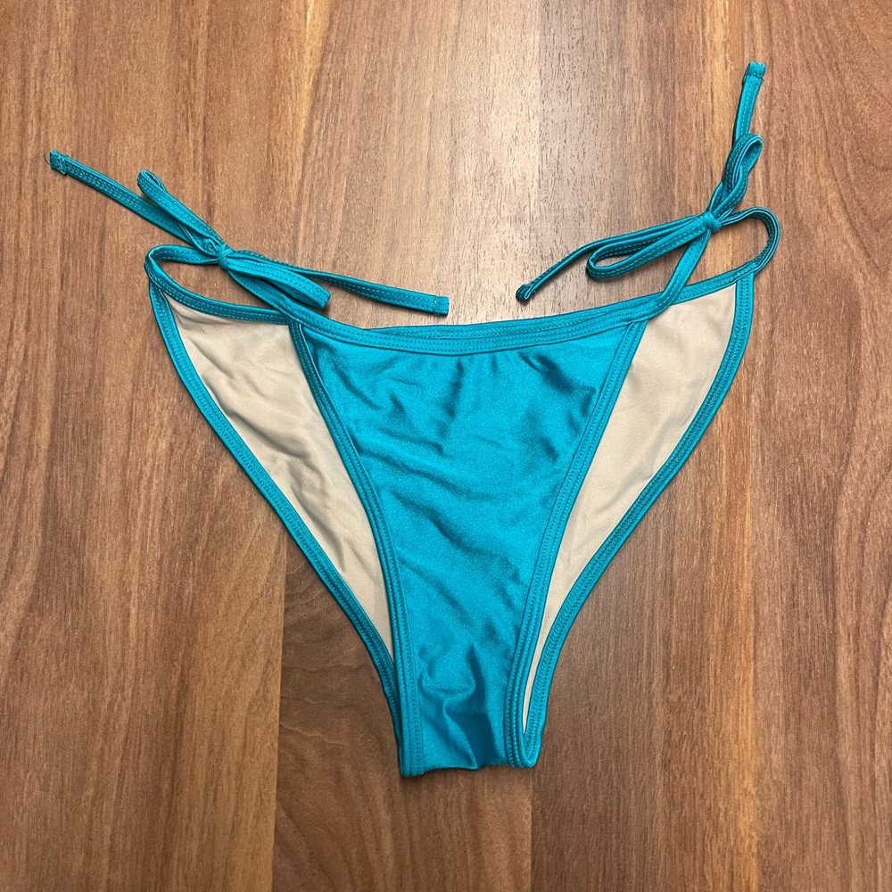 American Apparel Teal String Bikini Bottom – Size M